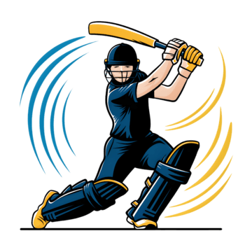 pngtree cricket player game icon png image 13633783